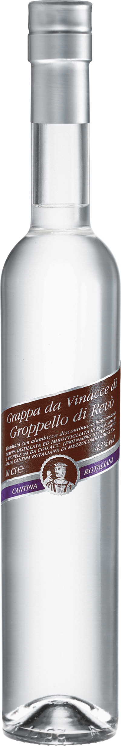 Produktbild för Grappa da Vinacce di Groppello di Revò